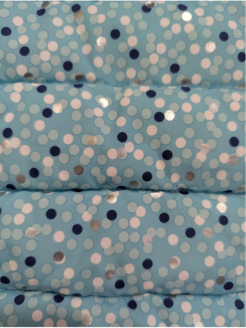 Gymboree Polka Dot Puffer Vest Blue White Size XS
